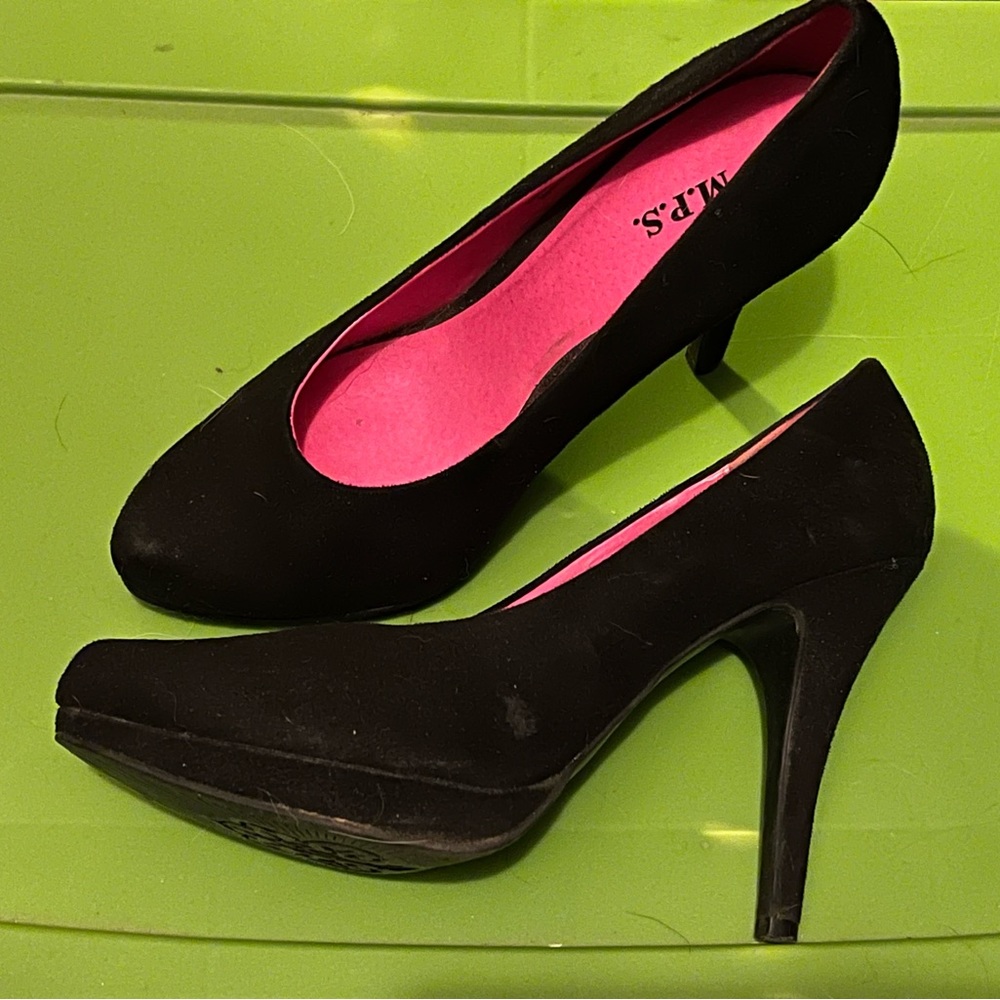 Black M.P.S. Heels size 8